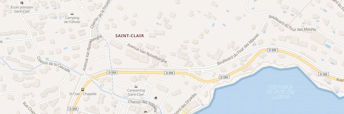 Plan du 27 Av Van Rysselbergh au Lavandou