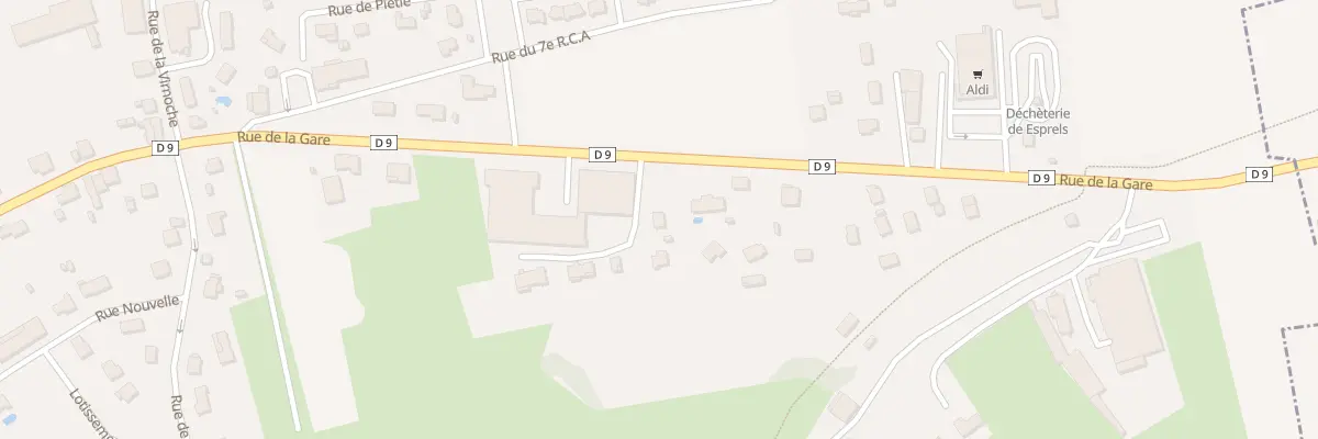 Plan du 38 Rue de la Gare à Esprels