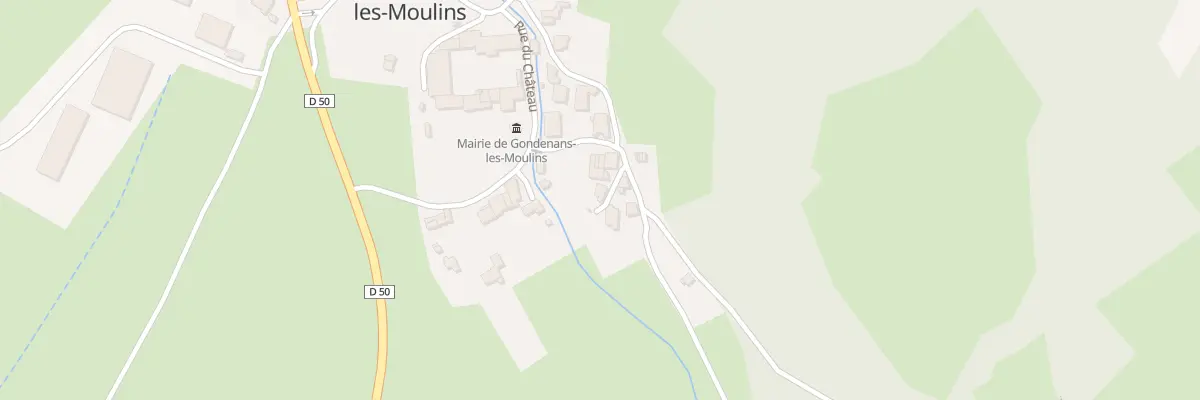 Plan du 5012 Rue de l’Abreuvoir à Gondenans-les-Moulins