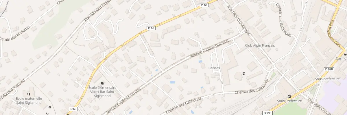Plan du 242 Av Eugène Ducretet à Albertville