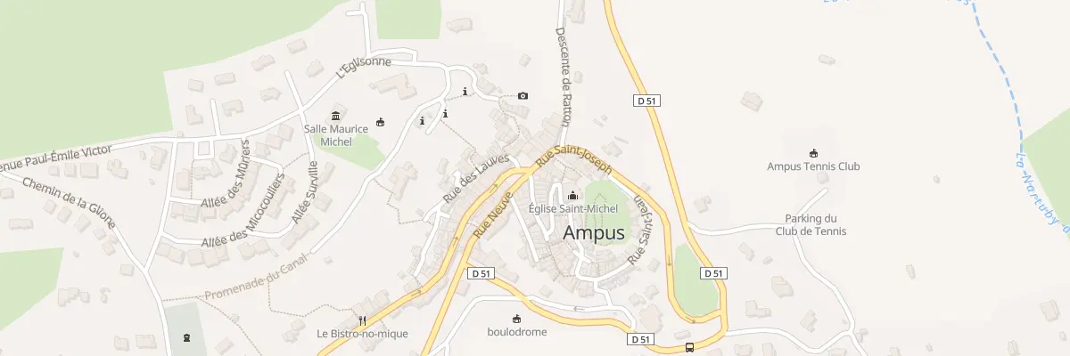 Plan du 5289 Pl de la Mairie à Ampus
