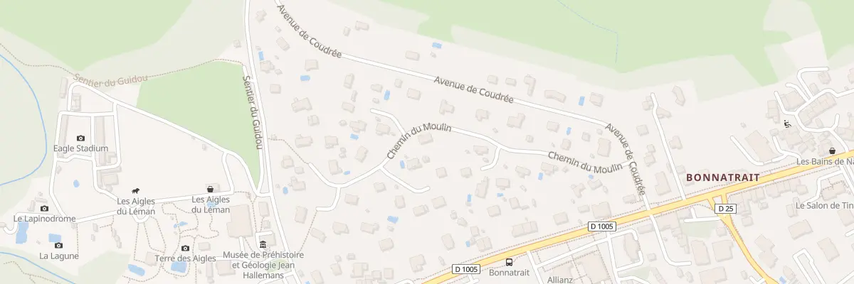 Plan du 8 Che du Moulin à Sciez