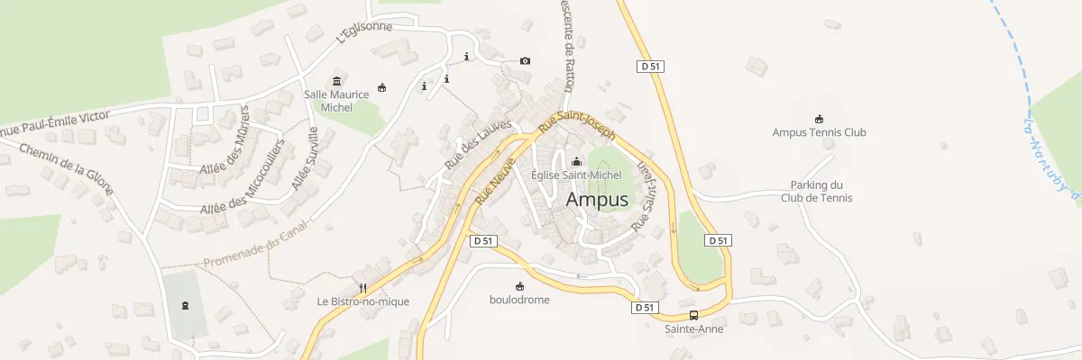 Plan du 5299 Mte de l’Eglise à Ampus