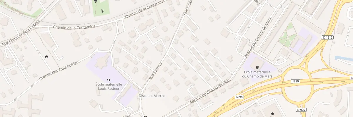 Plan du 95 Rue pasteur à Albertville
