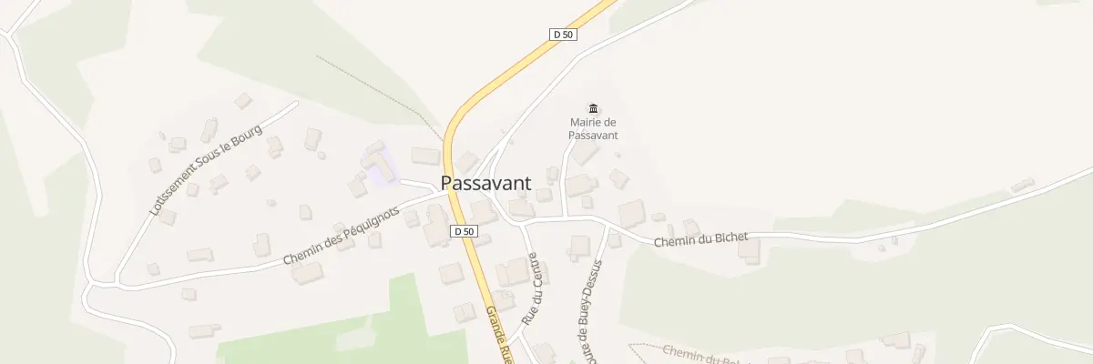 Plan du 5080 Au Village à Passavant