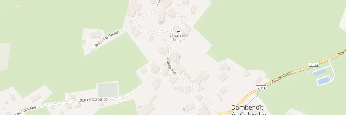 Plan du 12 Grande Rue à Dambenoît-lès-Colombe