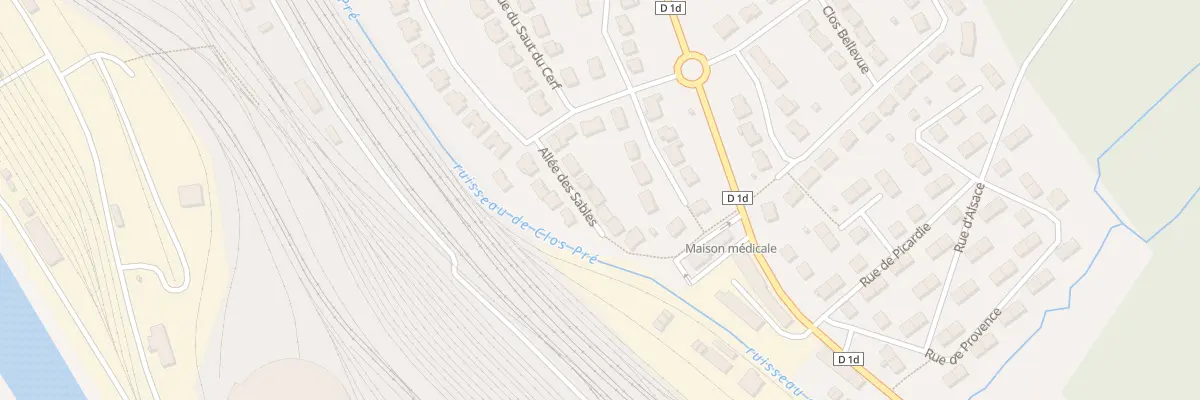 Plan du 7 All des Sables à Damelevières