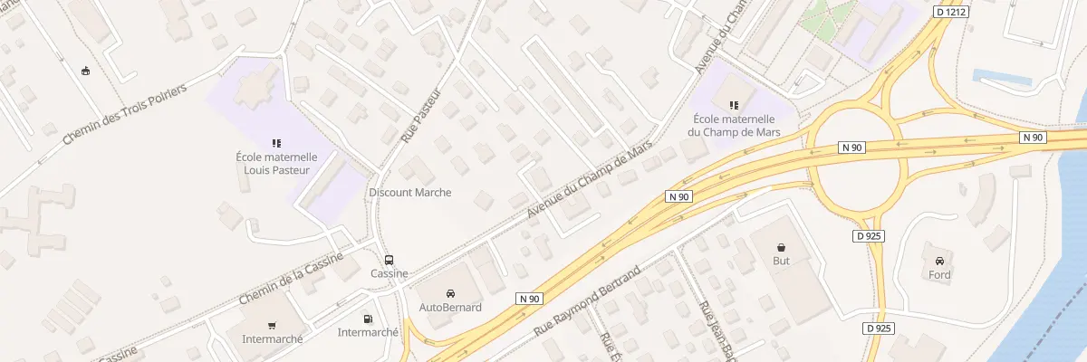 Plan du 62 Av du Champ de Mars à Albertville
