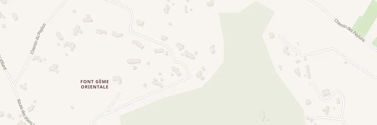 Plan du 385 Che du Peylon à Flayosc
