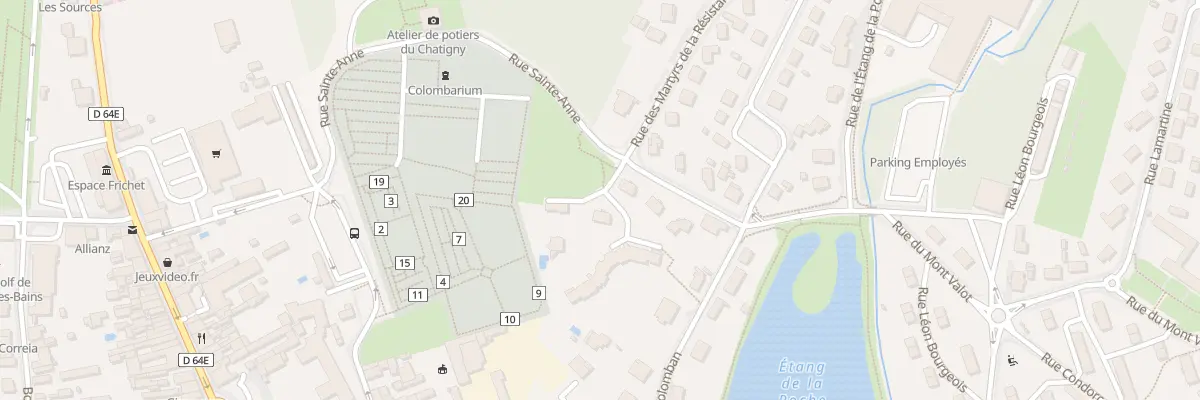 Plan du 9 Rue Martyrs de Resistance à Luxeuil-les-Bains