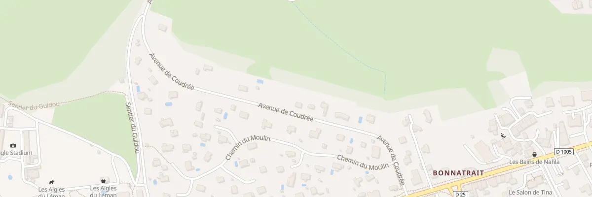 Plan du 9 Av de Coudrée à Sciez