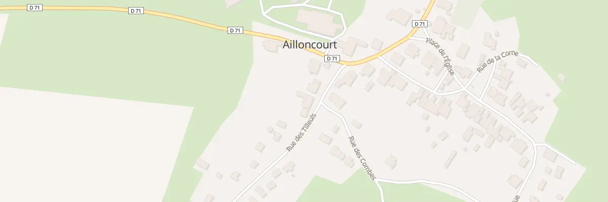 Plan du 22 Rue des Tilleuls à Ailloncourt