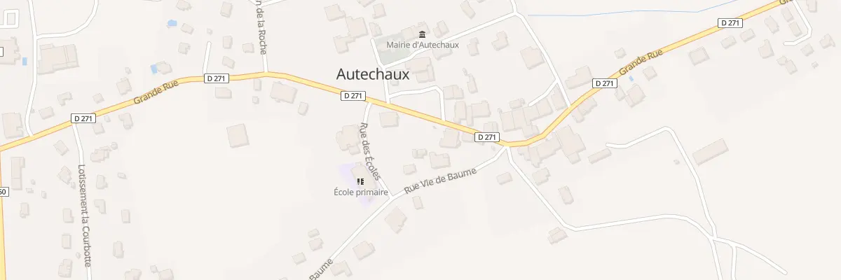 Plan du 22 Gr Grande Rue à Autechaux