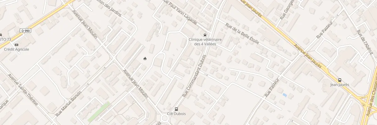 Plan du 220 Rue du Cdt Dubois à Albertville
