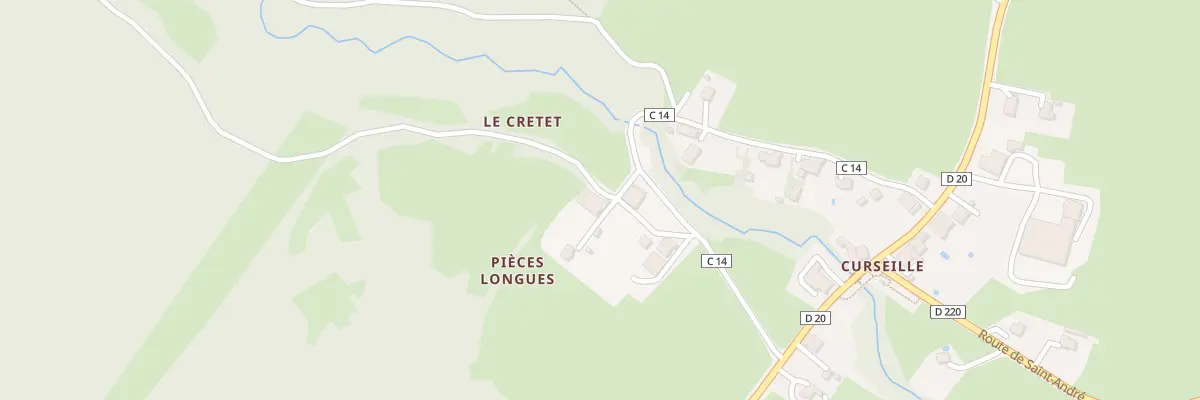 Plan du 304 Rte de Curseille à Saint-André-de-Boëge