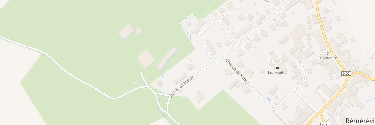 Plan du 7 Che de Nancy à Réméréville