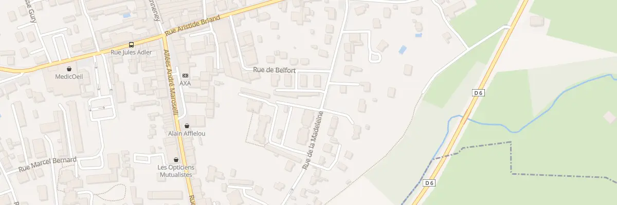 Plan du 9 Rue de la Madeleine à Luxeuil-les-Bains