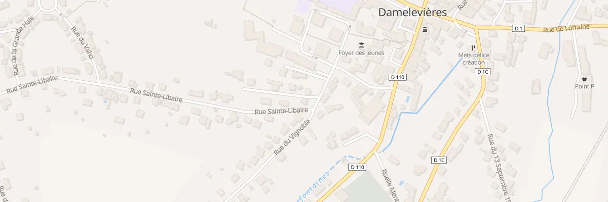 Plan du 12 Rue du Vignoble à Damelevières
