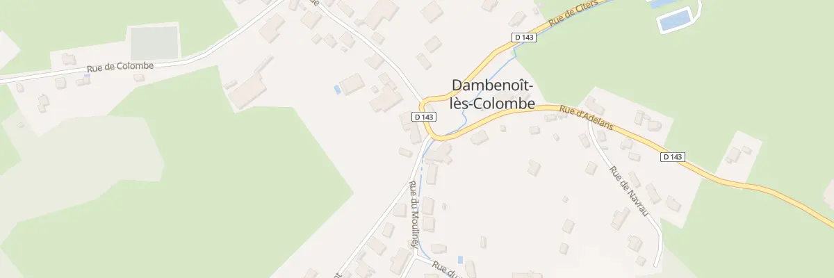 Plan du 7 Grande Rue à Dambenoît-lès-Colombe