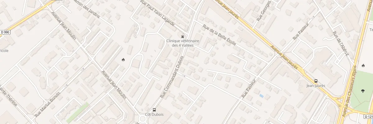 Plan du 195 Rue du Cdt Dubois à Albertville
