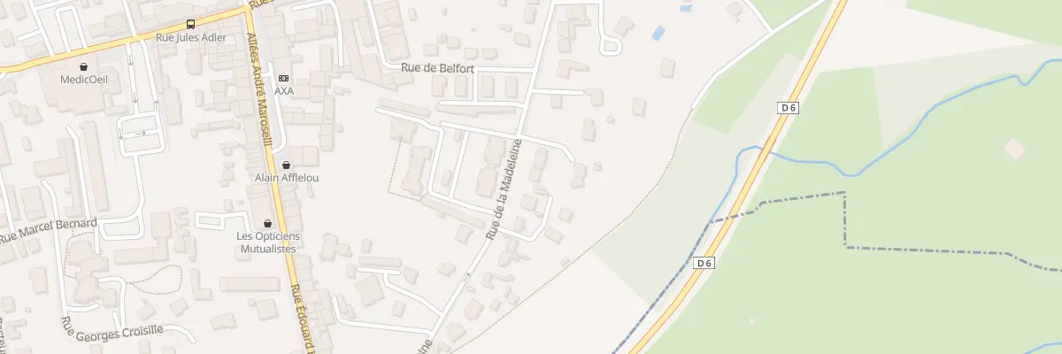 Plan du 14 Rue de la Madeleine à Luxeuil-les-Bains