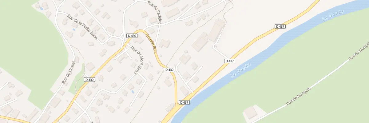 Plan de Aux Combes à Arçon