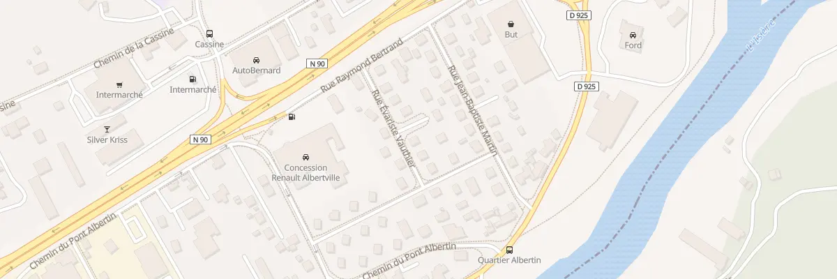 Plan du 4 Rue évariste vauthier à Albertville