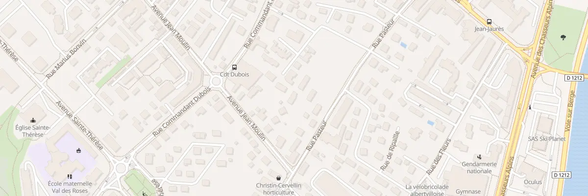 Plan du 38 Rue pasteur à Albertville