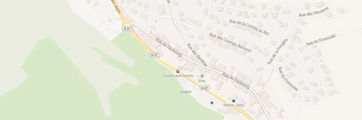 Plan du 19 Rue du Faubourg à Jougne