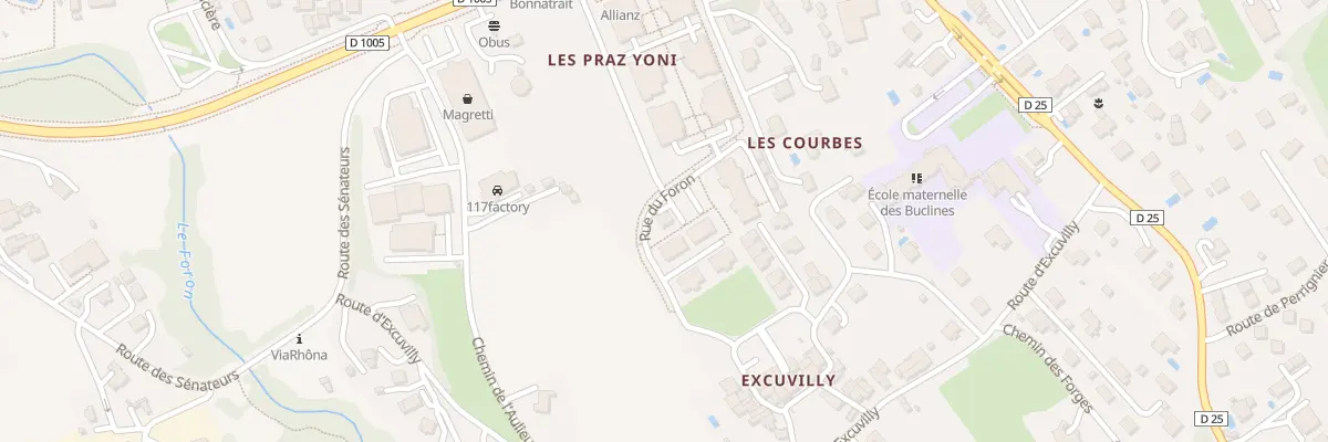 Plan du 15 Rue du foron à Sciez