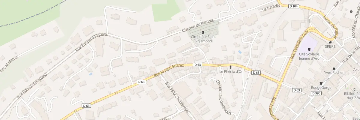 Plan du 24 Rue suarez à Albertville