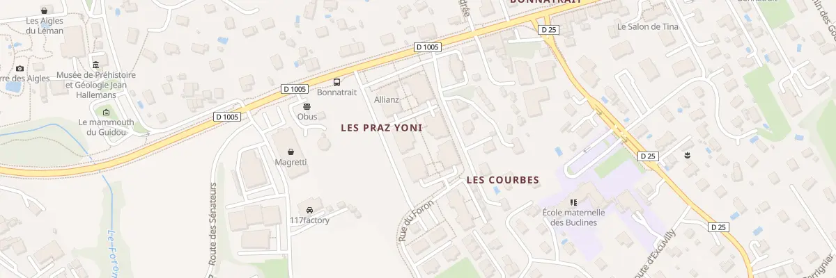 Plan du 50 All du Léman à Sciez