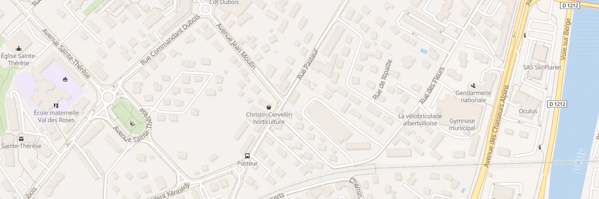 Plan du 43 Rue pasteur à Albertville