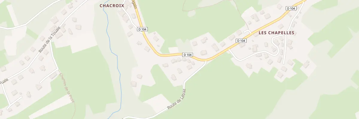 Plan du 58 Rte de Létraz à Pallud