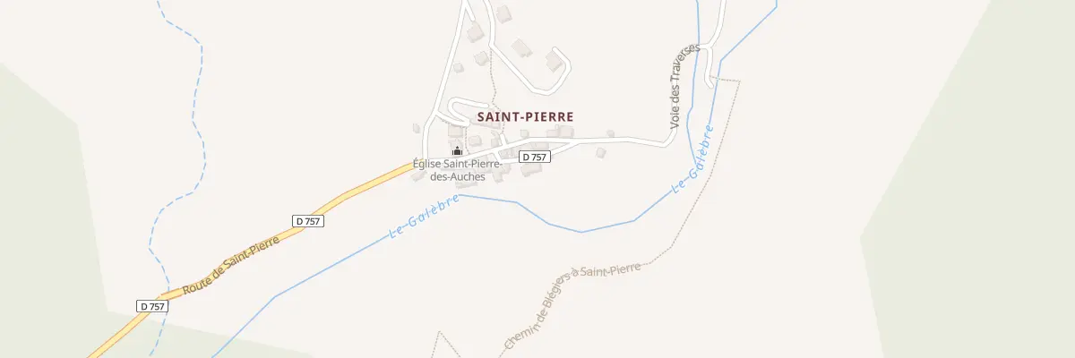 Plan du 7008 Saint Pierre à Beaujeu