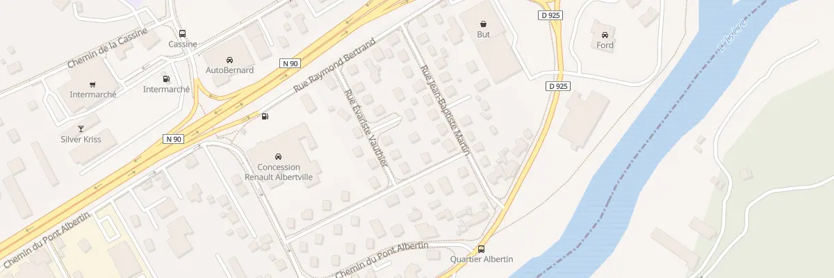 Plan du 6 Rue évariste vauthier à Albertville