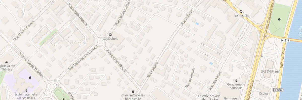 Plan du 40 Rue pasteur à Albertville