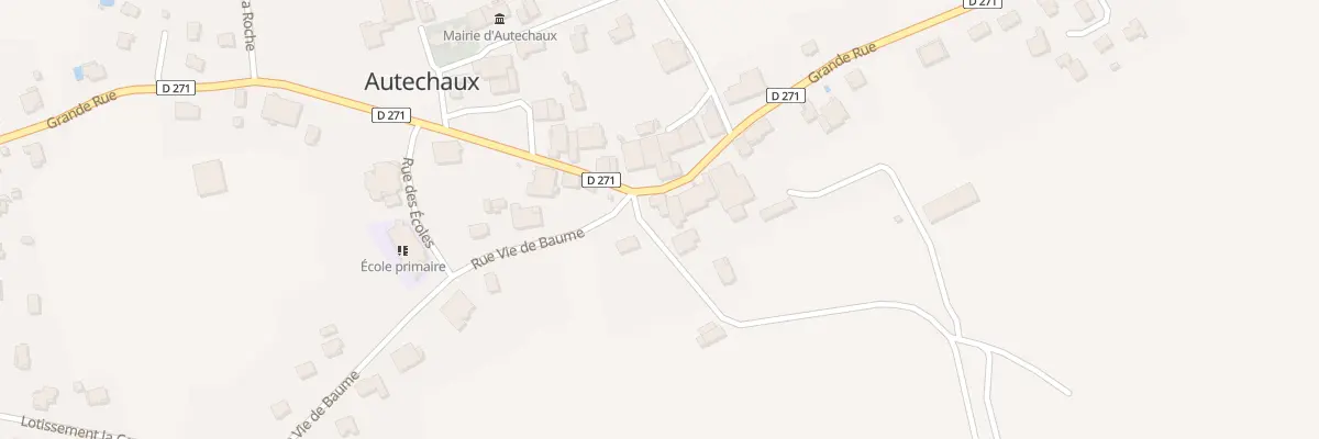 Plan du 28 Grande Rue à Autechaux
