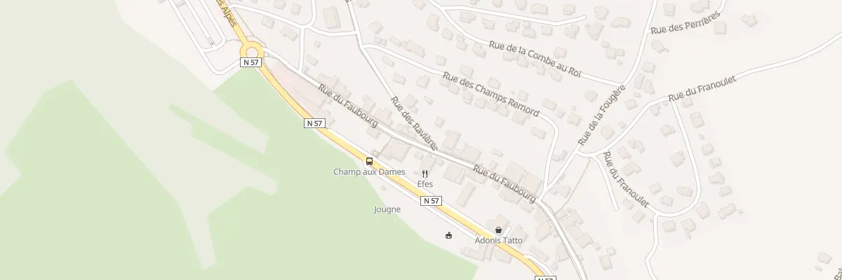 Plan du 17 Rue du Faubourg à Jougne