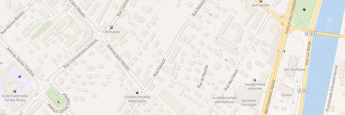 Plan du 45 Rue pasteur à Albertville