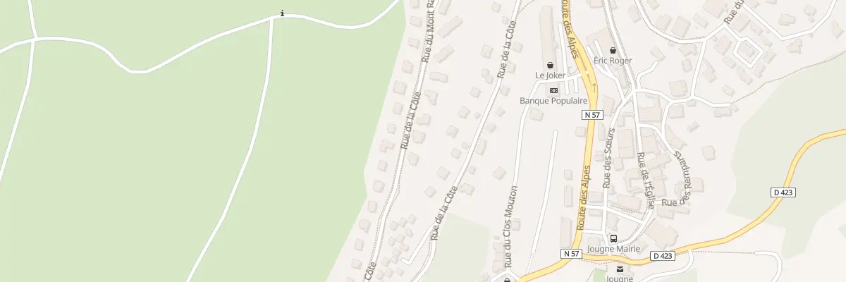 Plan du 34 Rue de la Côte à Jougne