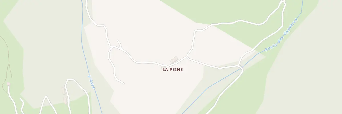 Plan du 5001 La Peine à Tartonne