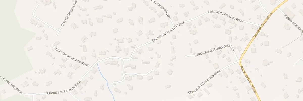 Plan du 405 Che Font du Roux à Flayosc