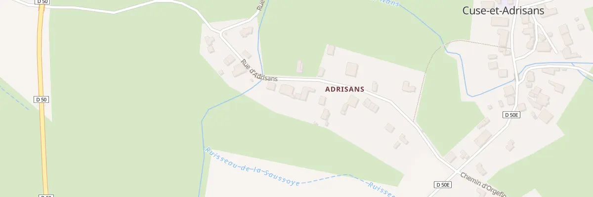 Plan du 5079 A Adrisans à Cuse-et-Adrisans