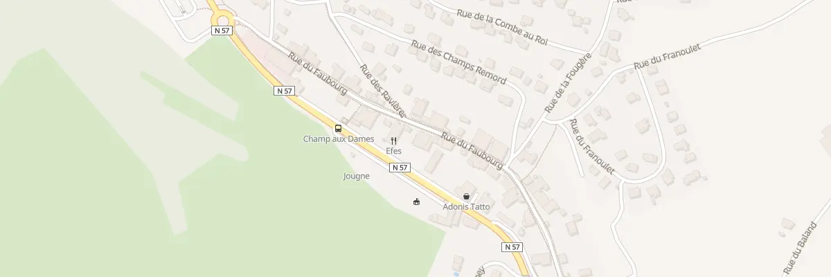Plan du 11 Rue du Faubourg à Jougne