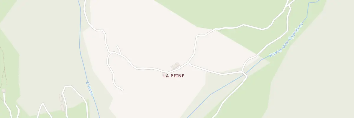 Plan du 5002 La Peine à Tartonne