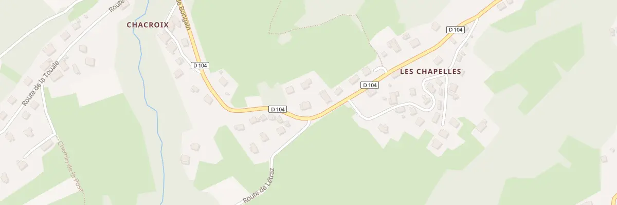 Plan du 742 Rte de Bongain à Pallud