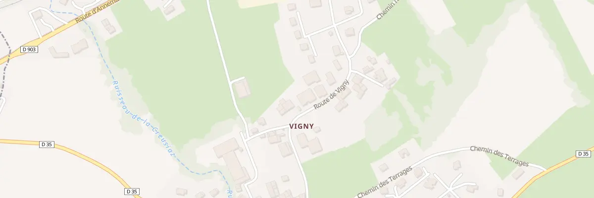 Plan du 420 Rte de Vigny à Brenthonne