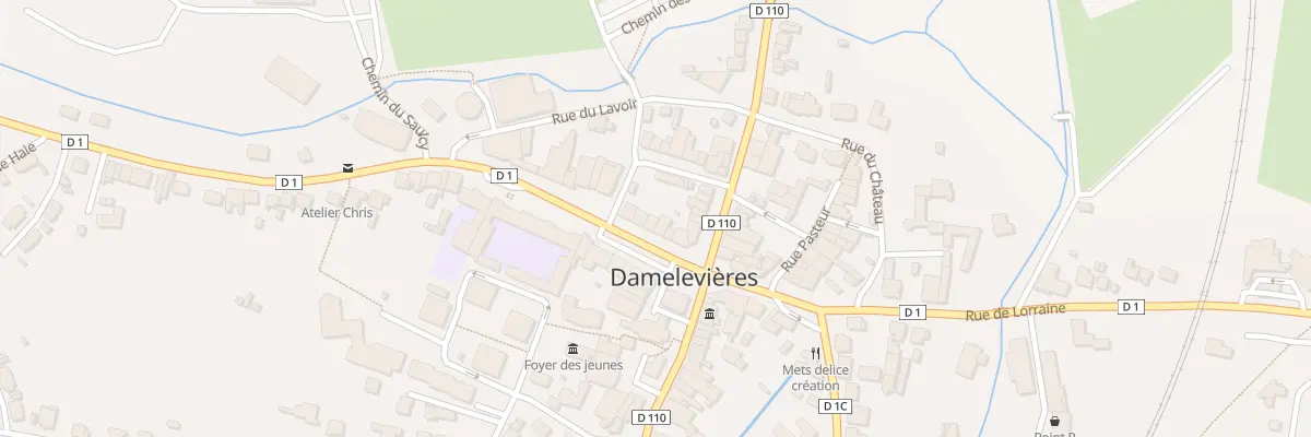 Plan du 8 Rue Mal de Lattre de Tassigny à Damelevières