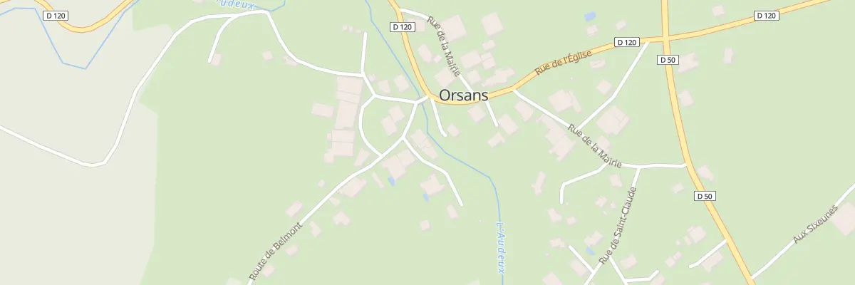 Plan du 3 Rue du Verger sur l’Eau à Orsans